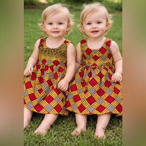 Two 18 month handmade dress dresses perfect for twins
